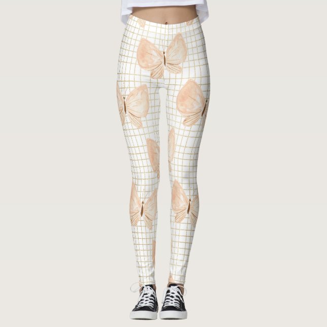 Wildblume Hüllen Leggings (Vorderseite)