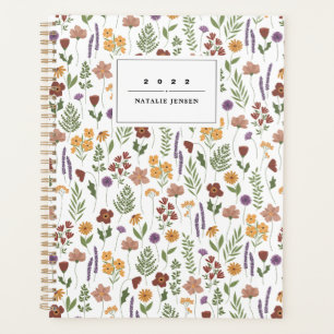 Wildblume Illustrierter Personalisierter Planer
