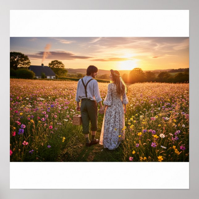 Wildblume im Kernbereich Poster (Vorne)