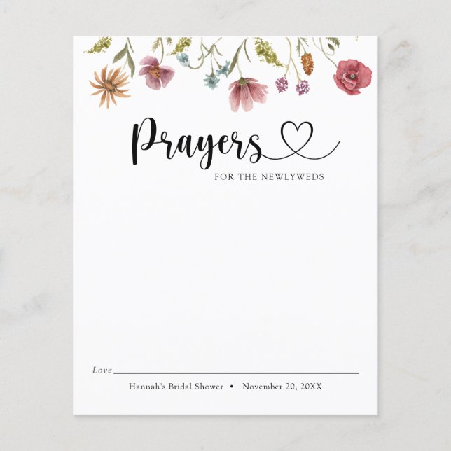 Wildblume in blutigen Gebeten für die Neugeborenen (Vorderseite)