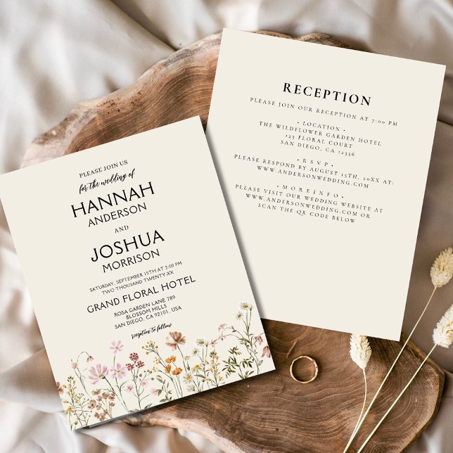 Wildblume in einer farbenfrohen Einladung (Von Creator hochgeladen)