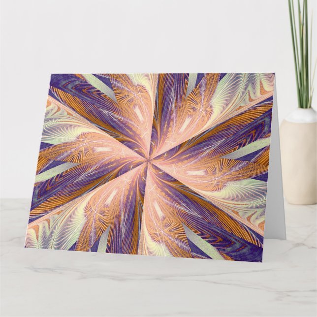 WILDBLUME IN SPIRALE 1 KARTE (Vorderseite)