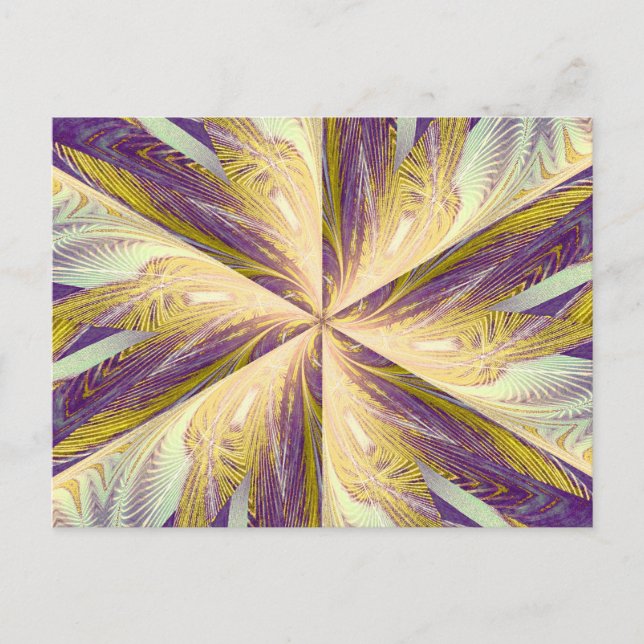 WILDBLUME IN SPIRALE 2 Postkarte (Vorderseite)