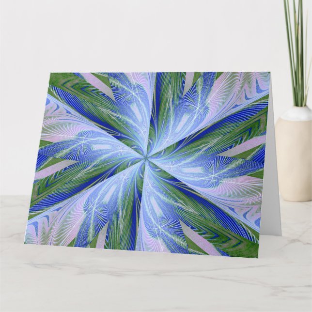 WILDBLUME IN SPIRALE 3 KARTE (Vorderseite)