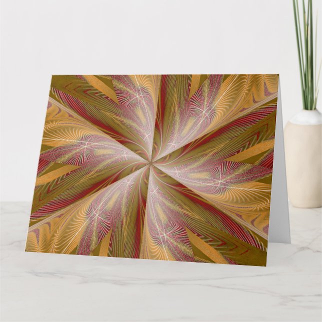 WILDBLUME IN SPIRALE 4 KARTE (Vorderseite)