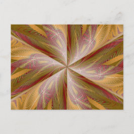 WILDBLUME IN SPIRALE 4 Postkarte