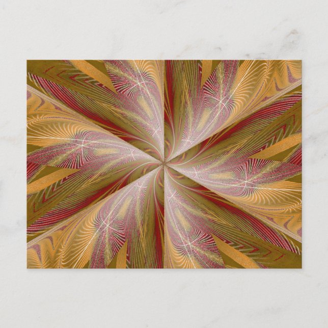 WILDBLUME IN SPIRALE 4 Postkarte (Vorderseite)