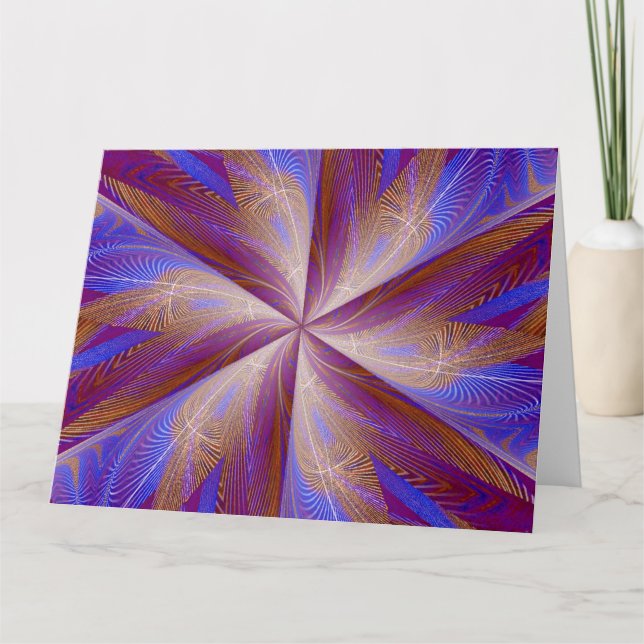 WILDBLUME IN SPIRALE 5 KARTE (Vorderseite)