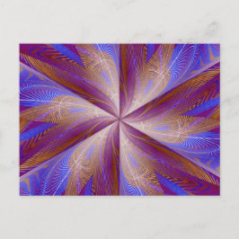 WILDBLUME IN SPIRALE 5 Postkarte