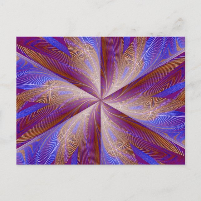 WILDBLUME IN SPIRALE 5 Postkarte (Vorderseite)