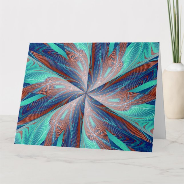 WILDBLUME IN SPIRALE 6 KARTE (Vorderseite)