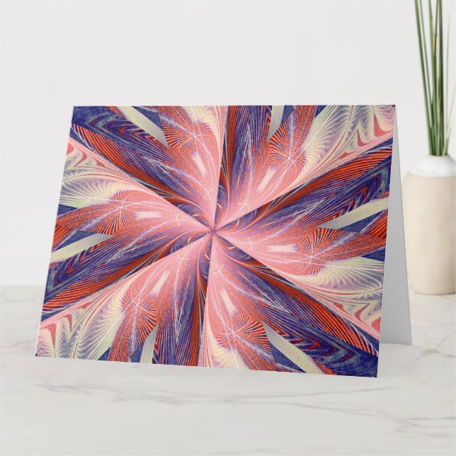 WILDBLUME IN SPIRALE 7 KARTE (Vorderseite)