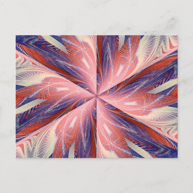 WILDBLUME IN SPIRALE 7 Postkarte (Vorderseite)