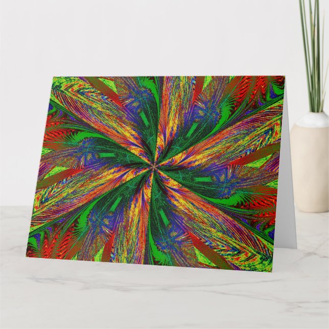 WILDBLUME IN SPIRALE 9 KARTE (Vorderseite)