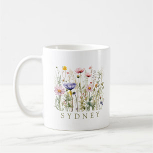 Wildblume Individuelle Name Kaffeetasse