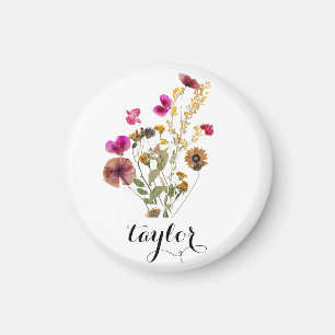 Wildblume Individuelle Name Magnet