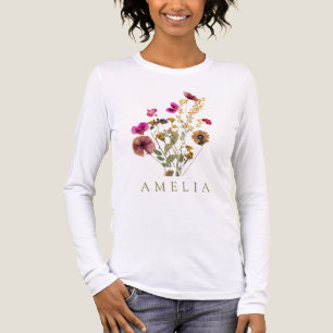 Wildblume Individuelle Name Tri-Blend Shirt