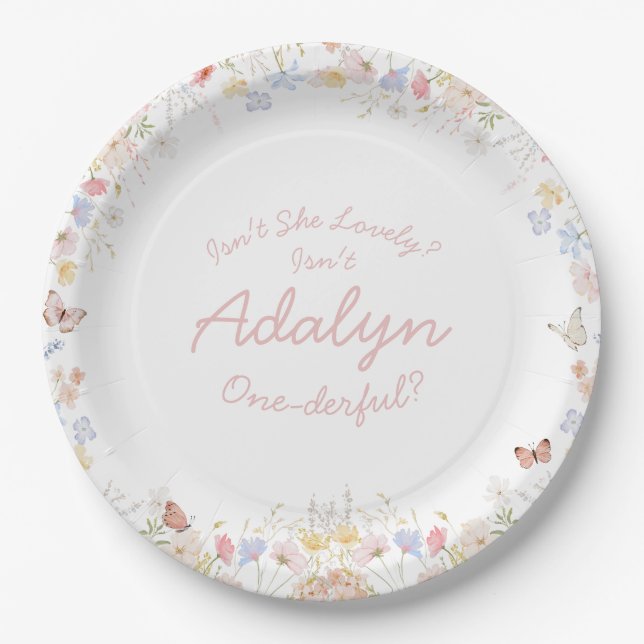 Wildblume ist nicht ihr hinterhältiger Teller (Vorderseite)