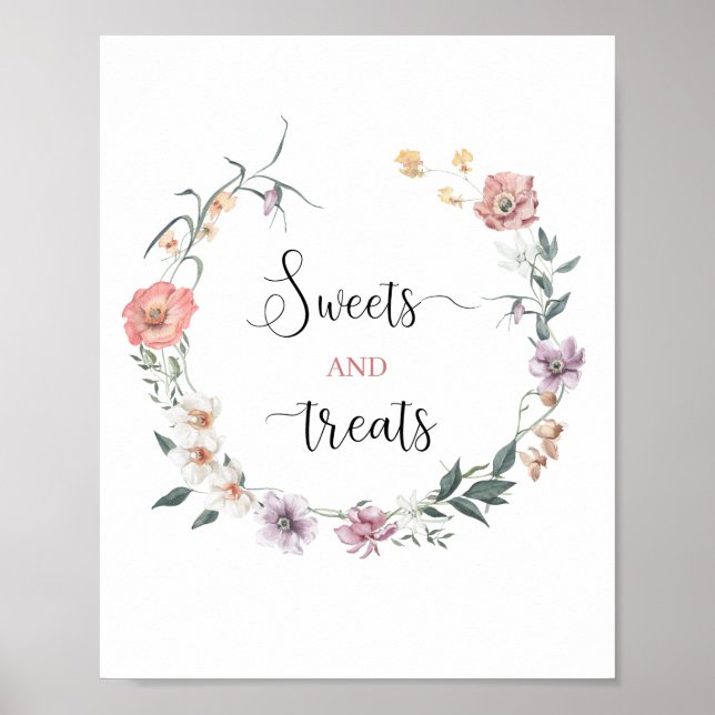 Wildblume ist unterwegs Frühlingsdusche Poster (Vorne)