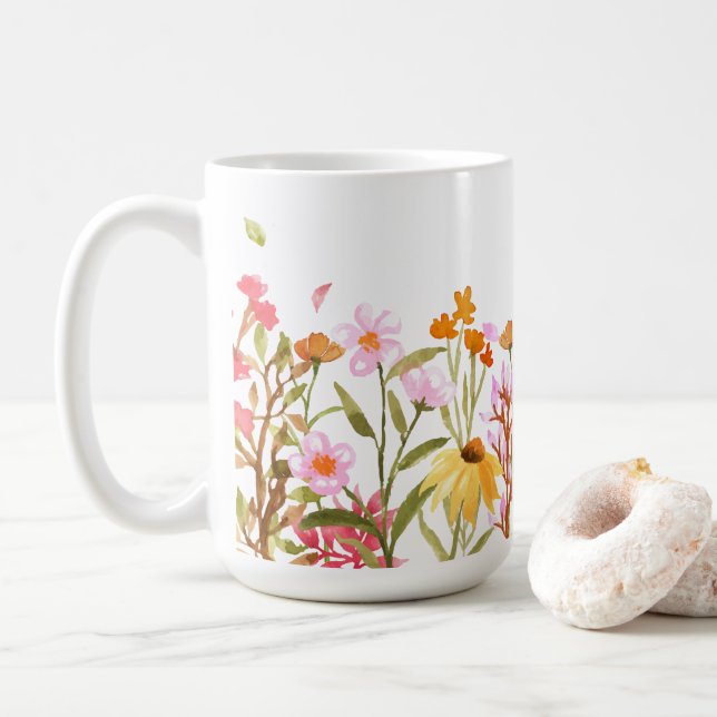 Wildblume Kaffee Tasse (Mit Donut)