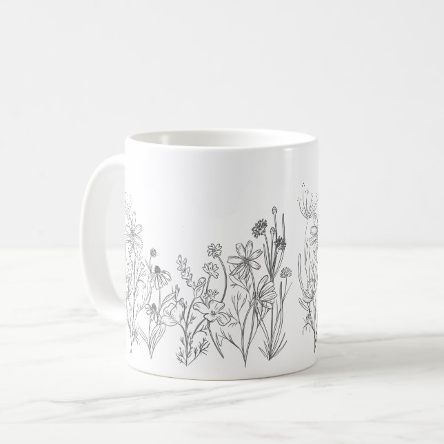 Wildblume  kaffeetasse (Vorderseite Links)