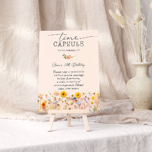 Wildblume Kapsel Geburtstag Poster