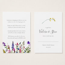 Wildblume Keine Wrap Dusche Geschenk-Tag