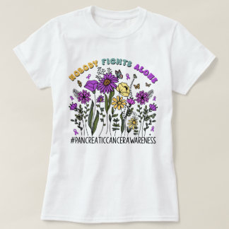 Wildblume Keiner kämpft allein gegen Bauchspeichel T-Shirt