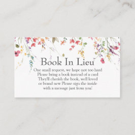 Wildblume Kinderduschbuch in Beilage einfügen Begleitkarte