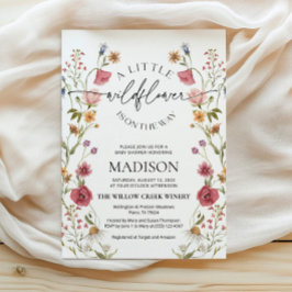 Wildblume Kinderdusche Einladung