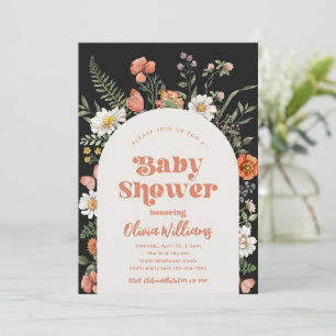 Wildblume Kinderdusche Einladung   Wild Baby