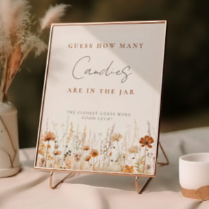 Wildblume-Kinderdusche im Herbst-Spiel Poster