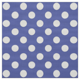 WILDBLUME - klassische Polka-Punkte auf blauem Nau Stoff