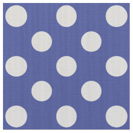 WILDBLUME - klassische Polka-Punkte auf blauem Nau Stoff