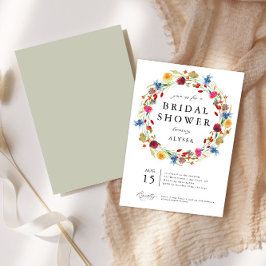 Wildblume Kranke Liebe im Bloom-Brautparty Einladung