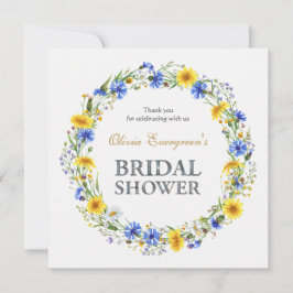 Wildblume-Kranz Dankeskarte