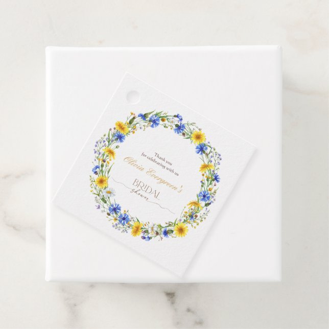 Wildblume-Kranz Geschenkanhänger (Beispiel)