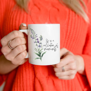 Wildblume Larkspur Kaffee Tasse