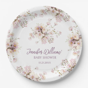 Wildblume Lavendel Pappteller