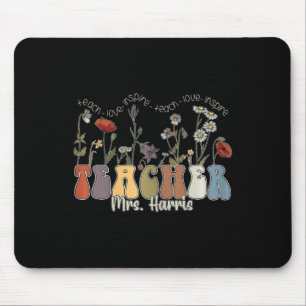 Wildblume Lehrerin Name Frau Harris Mousepad