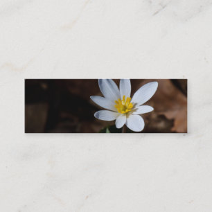 Wildblume Lesezeichen / Kontaktkarte Mini Visitenkarte
