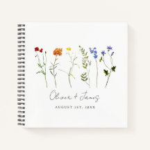 Wildblume LGBTQ Pride Floral Wedding Gästebuch