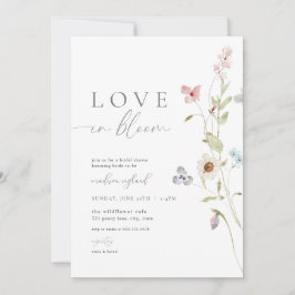 Wildblume Liebe in Blütendusche Einladung