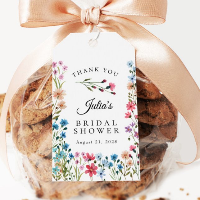 Wildblume Liebe ist in Bloom Brautparty Gefallen Geschenkanhänger (Von Creator hochgeladen)