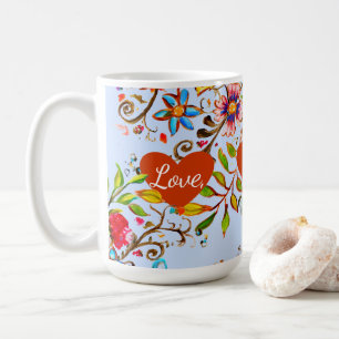 Wildblume Liebe Periwinkle Tasse