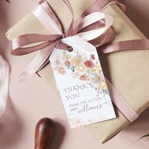 Wildblume Lila Frühling Brautparty Geschenkanhänger