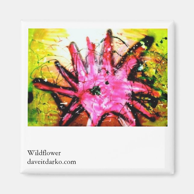 Wildblume Magnet (Vorne)