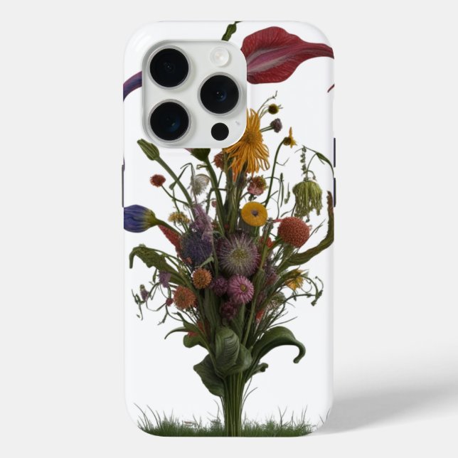 Wildblume Meadow Abstrakt Bloom - Apple Case-Mate iPhone Hülle (Rückseite)