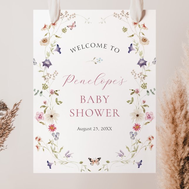 Wildblume Meadow Baby Dusche Poster (Von Creator hochgeladen)