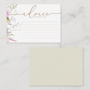 Wildblume Meadow Babyduschratenkarte Hinweiskarte